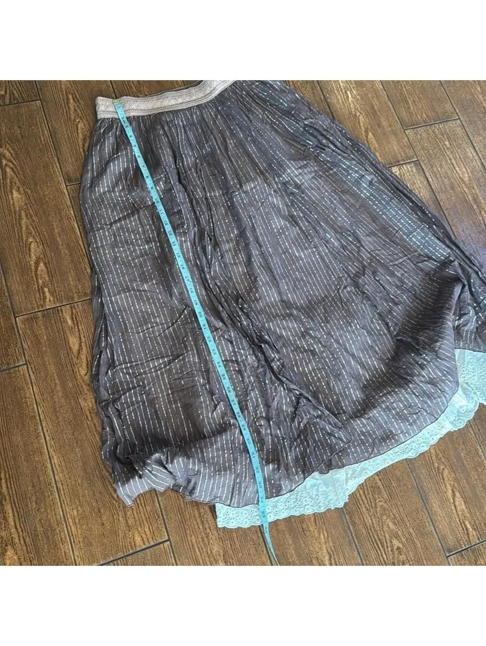 Express Long Stripe Skirt size xs Lace